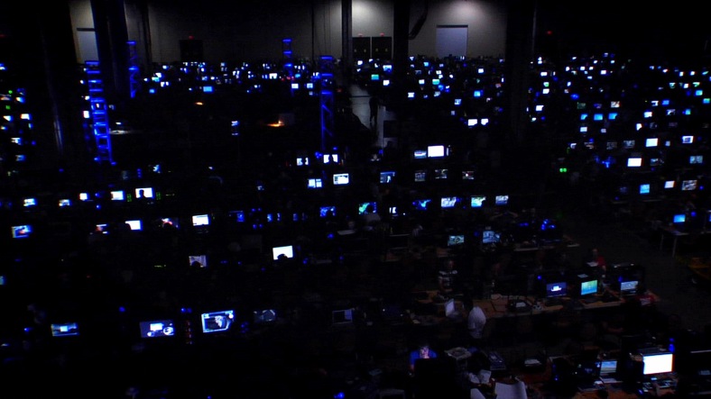 QuakeCon is the largest Local Area Network (LAN) party in North America; over 3,000 gamers bring their computers to take part in what is known as the "Woodstock of Gaming.". Photo: ifixit.org